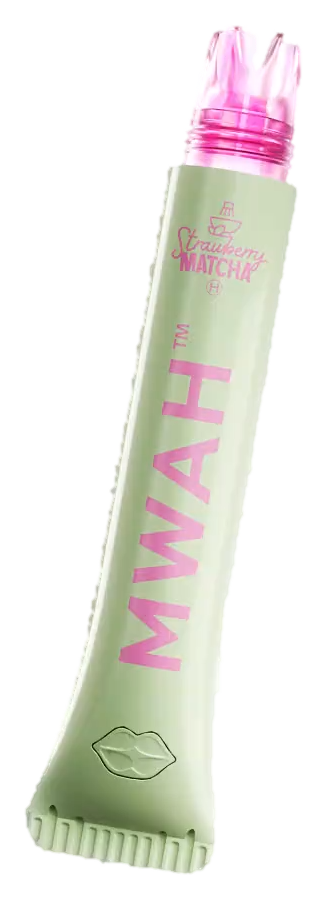 Mwah Strawberry Matcha 1G disposable lip gloss vape pen