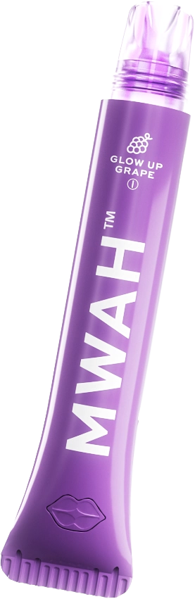 Mwah Glow Up Grape 1G disposable lip gloss vape pen