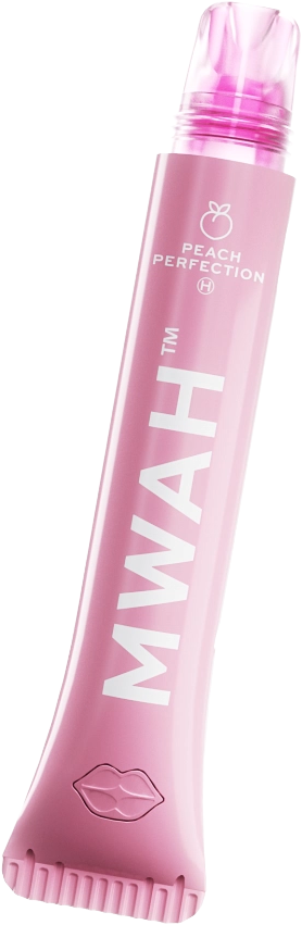 Mwah Peach Perfection 1G disposable lip gloss vape pen